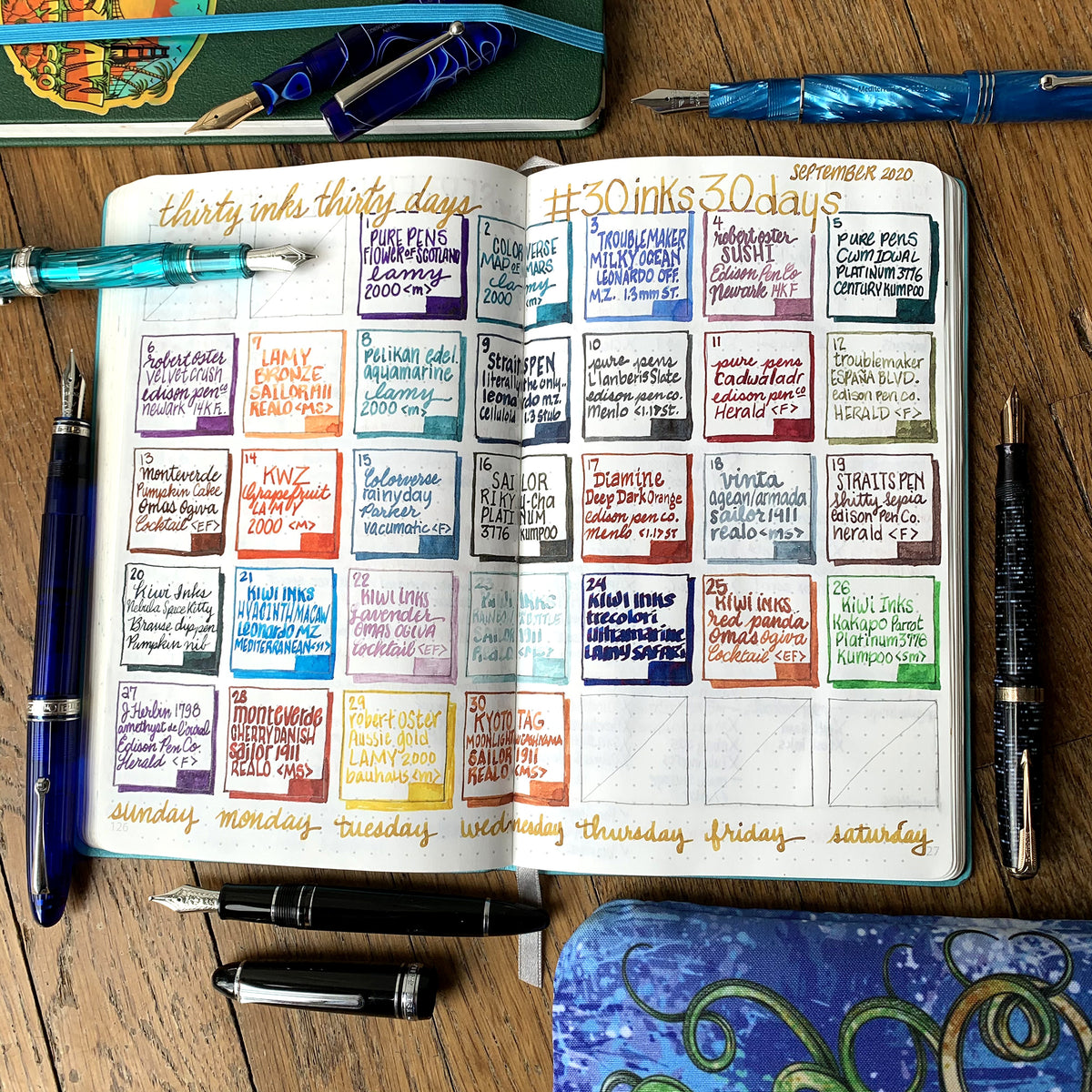 30inks30days Handwriting Challenge September 2020 Inkjournal 30inks30days Handwriting Challenge September 2020 Inkjournal