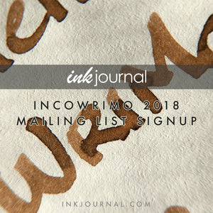 InCoWriMo 2018 Mailing List Sign up