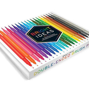 Bright Ideas Double-Ended Colored Brush Pens - Pack of 20