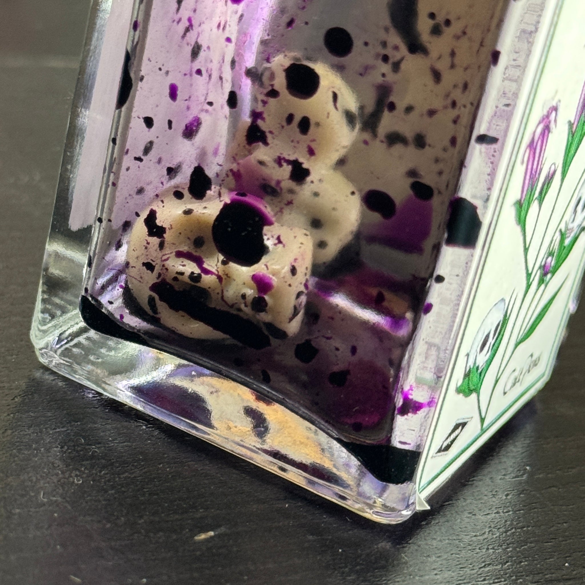 EMPTY Diamine Ink Bottle in Deadly Nightshade - 50ml Capacity with