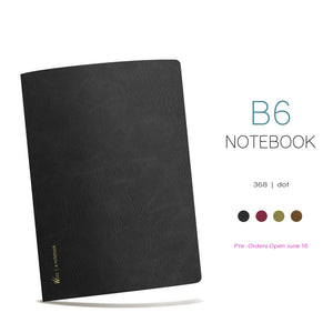 Wonderland222 B6 Notebook with Dot Grid 52gsm Paper, 368 pages