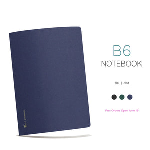 Wonderland222 B6 Notebook with Dot Grid 52gsm Paper, 96 pages