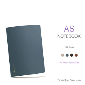 Wonderland222 2025 Edition A6 Notebook with 52gsm Tomoegawa Tomoe River Paper, 192 pages