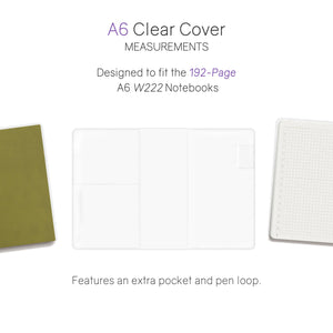 Wonderland222 Vinyl Clear Cover for A6 Notebooks