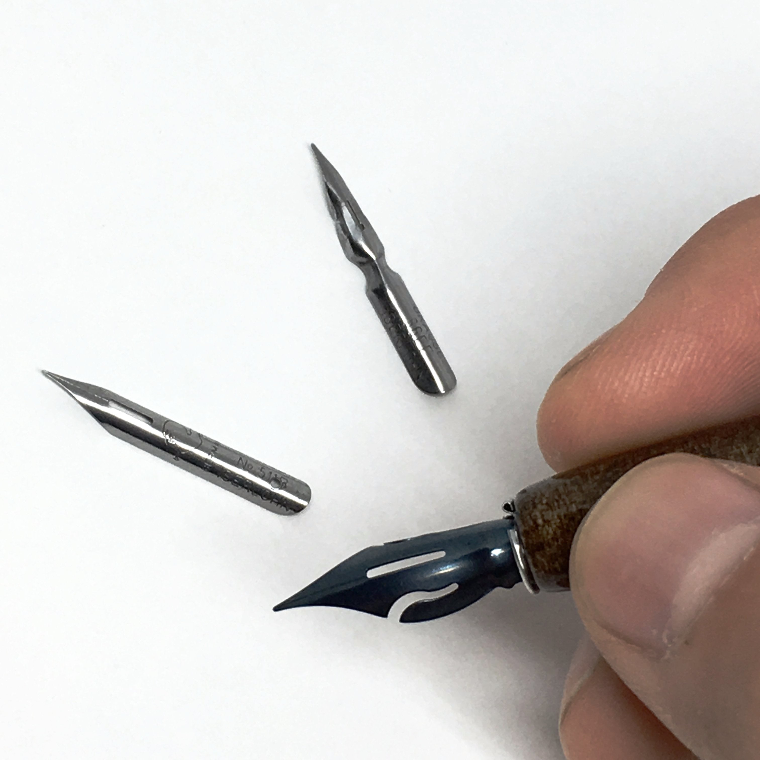 Brause Calligraphy Dip Pen Nib Holder + 3 Flex Nibs