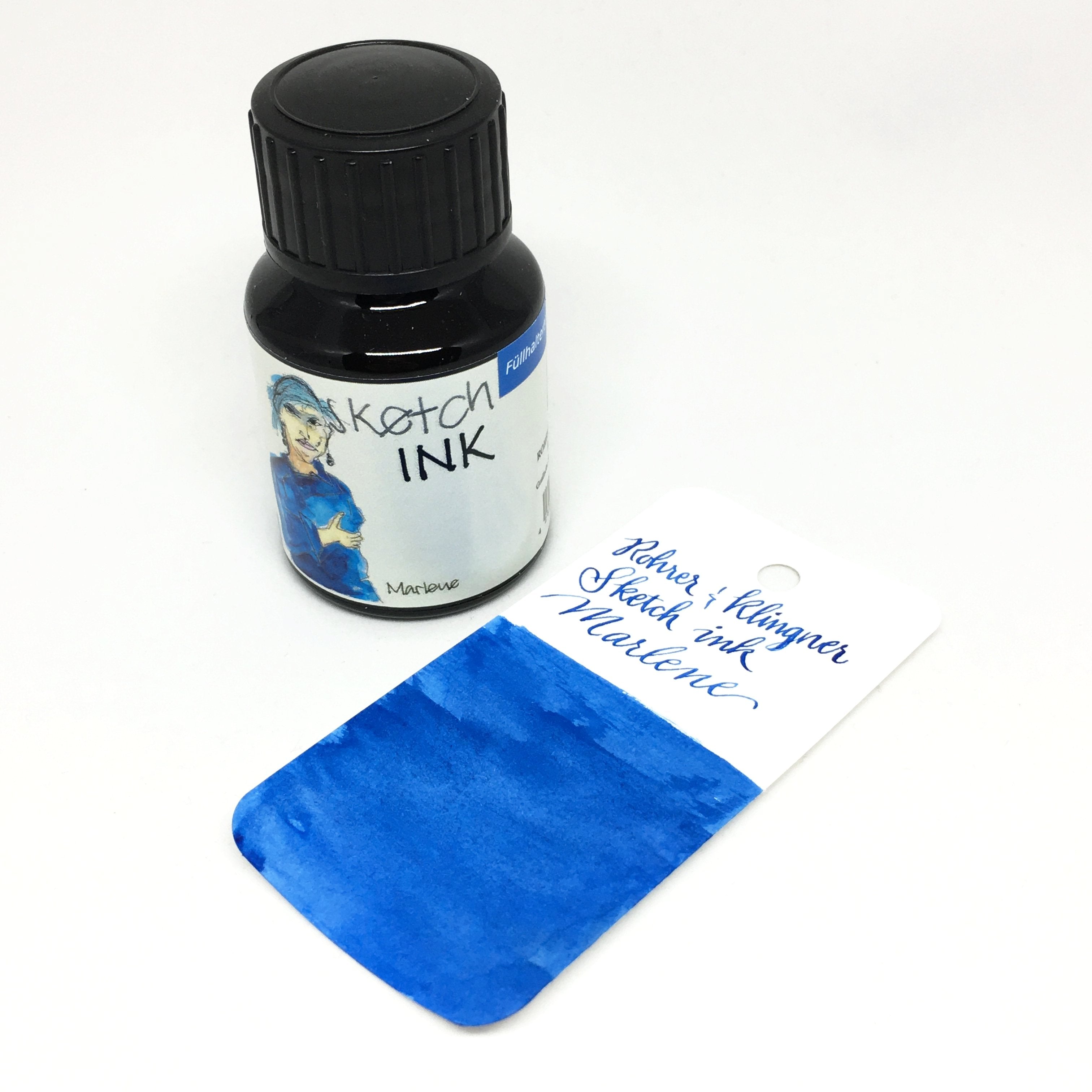 Rohrer & Klingner Sketch Ink Marlene Blue Bottled Ink 50ml – inkjournal